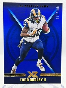 TODD GURLEY II 2017 Panini XR Fußball #58 BLAU parallel/199 - Bild 1 von 2