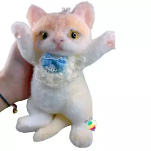 Soft Big Furry Kitten Cat Squishy Squeezable Anxiety Stress Relief Anti Stress - Picture 1 of 2