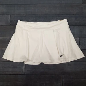 NIKE Court Victory Tennis Skirt Straight Skort Women's Size XL Silver White  - Picture 1 of 7