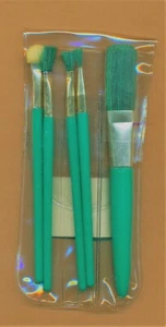 5er Set Make-up Pinsel GRÜN Kosmetikpinsel Schminkset - Bild 1 von 1