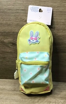 8-inch Kids’ Floral Bunny Pencil Zippered Pouch Ages 5+ Yellow More Than Magic - Image 1 of 4