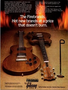VINTAGE 1980 GIBSON FIREBRAND GUITAR PRINT AD - Picture 1 of 1
