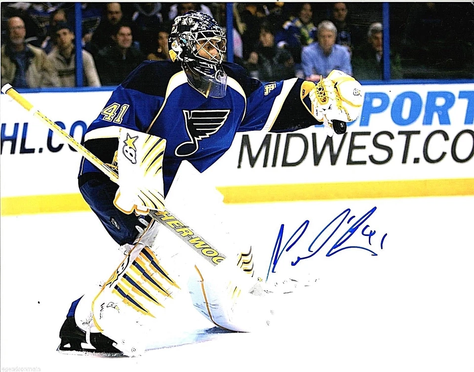 Foto autografiada firmada por Jaroslav Halak St Louis Blues 11x14 certificado de autenticidad LOM Foto 1 de 1