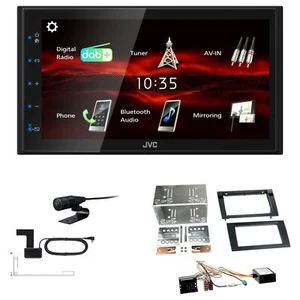 JVC Bluetooth 2DIN DAB+ Autoradio für Seat Exeo ab 2009 schwarz inkl Canbus - Bild 1 von 5