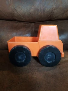 Vintage Tupperware Kids Toy Truck Orange Plastic Tough - Picture 1 of 7