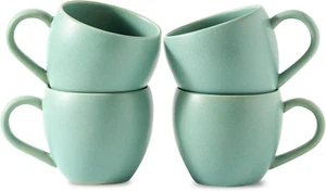 16 Oz Coffee Mugs Set, Ceramic Coffee Cups Set of 4, Large Soup Cups with Handle - Picture 1 of 8