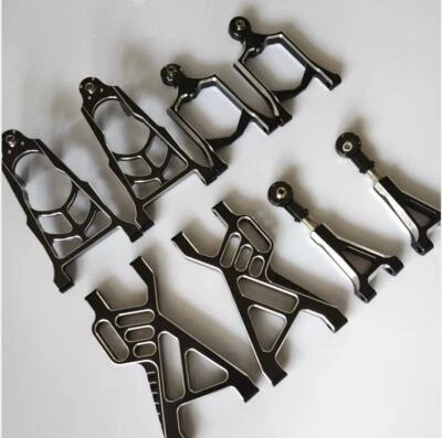 Alloy Front + Rear Suspension Arm Upper Lower for 1/5 HPI Baja 5b KM Rovan 8pcs - Image 1 of 2