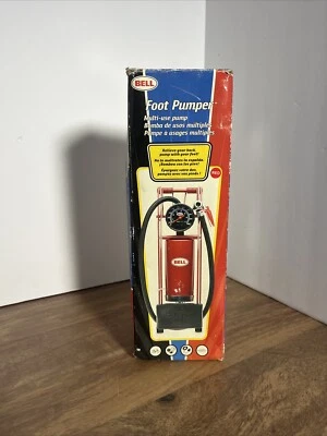 Bomba de pie Bell bomba multideportiva inflador en caja 100 PSI Foto 1 de 4