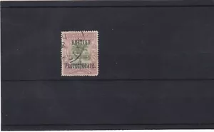 North Borneo - Sago palm - used 3c stamp overprinted BRITISH PROTECTORATE 1901 - Picture 1 of 1