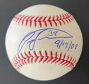 CARLOS ZAMBRANO CHICAGO CUBS SIGNED MLB BASEBALL 9/14/08 NO HITTER BECKETT COA - Picture 1 of 2