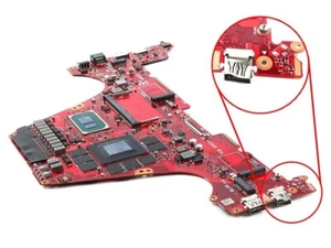 ASUS FX516PR I7-11370H 8GB RAM RTX3070 MOTHERBOARD 60NR0650-MB6120 *BROKEN USB* - Afbeelding 1 van 2