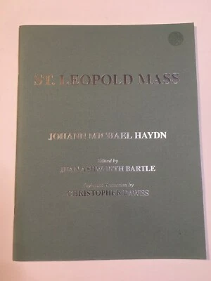 Hinshaw Music Sheet ST LEOPOLD MASS 3 Part Treble Chorus Johann Michael Haydn - Image 1 of 4