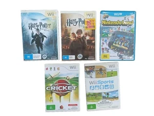 Wii & WiiU Games Lot, Wii Sports, Cricket, Deathly Hallows - Picture 1 of 1