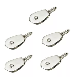 Polea única de 5 piezas de 1-1/4" 32 mm con ojo giratorio aparejo de polipasto de acero inoxidable - Imagen 1 de 4