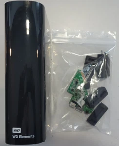 Western Digital Elements externes Festplattengehäuse (3,5" SATA USB 3.0) schwarz - Bild 1 von 1