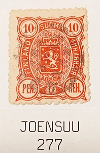 * Finnland * Figurenstempel * N:O 277 - Joensuu * M/1889 - Bild 1 von 1