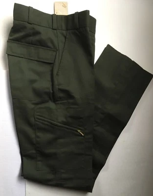 FLYING CROSS Green Uniform Pants Style 49605 Flat Front 28-Reg New w/tags  - Image 1 of 4