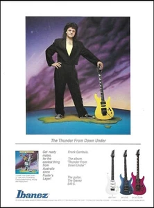 Frank Gambale The Thunder From Down Under 1990 Ibanez Saber 540 S Gitarre Werbung - Bild 1 von 3