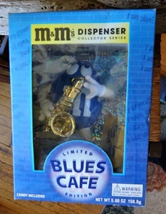 M & M's LIMITED EDITION Blues Saxophone Cafe Candy Dispense NIB - Picture 1 of 6