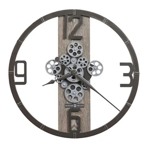 Howard Miller Mikkel Wall Clock 625798 Charcoal-finish Wrought Iron Clock - Picture 1 of 4