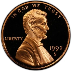 1992 S Proof Lincoln Cent - Picture 1 of 2
