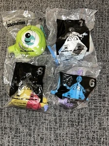 McDonald’s Happy Meal Toys Monster Inc Lot Of 4 Mike Celia Yeti Roz NIP - Picture 1 of 8