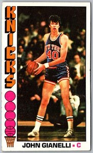 1976-77 Topps John Gianelli New York Knicks #117 W1