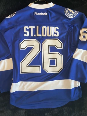 NUEVO SIN ETIQUETAS - Camiseta para hombre Reebok TB Lightning St. Louis - #26 talla M pero se ajusta como LG Foto 1 de 4