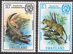 1980 Swaziland SC# 371-373 - Wildlife Conservation - Leopard - 2 Differ. - M-NH - Picture 1 of 2