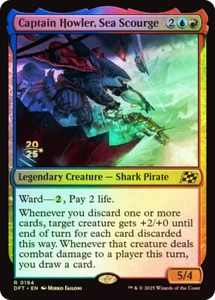 MTG FOIL Captain Howler, Sea Scourge Prerelease Aetherdrift - Promo: Date - Picture 1 of 1