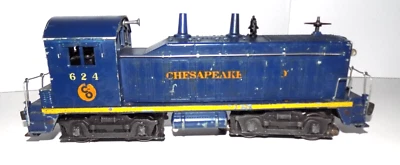 Lionel Trains #624 Chesapeake & Ohio O SCALE C&O NW2 SWITCHER Good Runner - Image 1 of 4