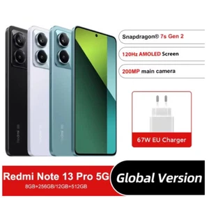 Xiaomi Redmi Note 13 Pro 5G Snapdragon 7s Gen 2 200MP Camear 5100mAh 16GB+512GB - Picture 1 of 10
