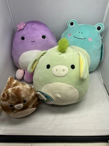 Squishmallow Lot 8” Juniper no tag 4” Edmund 8” Violet 8” Ludwig New with Tags - Picture 1 of 8