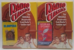 Lot Of 2 Radio Classics Golden Age Of Comedy & Most Famous Bloopers on cassette - Picture 1 of 6