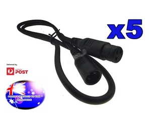 From OZ Quality 5PC 1M DMX Lead 512 Lighting Wire Cables Laser Lighting Black T2 - Bild 1 von 4