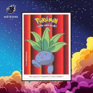 Carte Pokemon Mystherbe / Oddish 43 Sticker Dunkin Boomer - Picture 1 of 2
