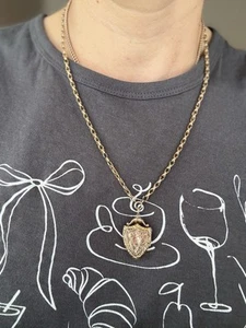 Beautiful Vintage Rose Gold Chain With Locket Pendant 9ct Gold - Picture 1 of 10
