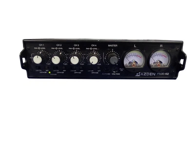 AZDEN FMX-42 4-CHANNEL PORTABLE MIXER  - Free Shipping - Image 1 of 3