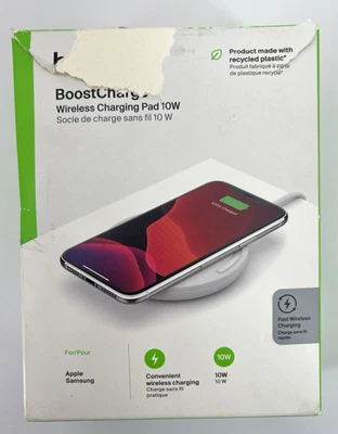 Belkin 10W Qi-Certified Quick Charger Pad for SmartPhone, Samsung Galaxy - White - Image 1 of 2