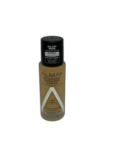 ALMAY Skin Perfecting Comfort Matte Foundation 210 Warm Hypoallergenic 1oz NEW - Picture 1 of 2