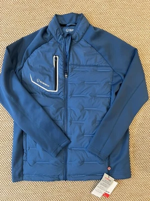 Chaqueta híbrida térmica Sunice Hamilton 2.0 para hombre talla mediana azul y blanco, nueva Foto 1 de 4