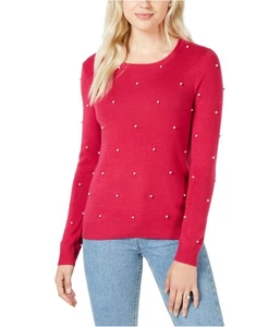 maison Jules Womens Pearl Pullover Sweater, darkpink, XS - Picture 1 of 1
