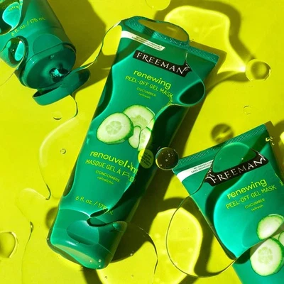 Freeman Beauty Cucumber Peel Off Gel Mask 175ml Refresh & Clarify Skin Exp 08/26 - Image 1 of 4