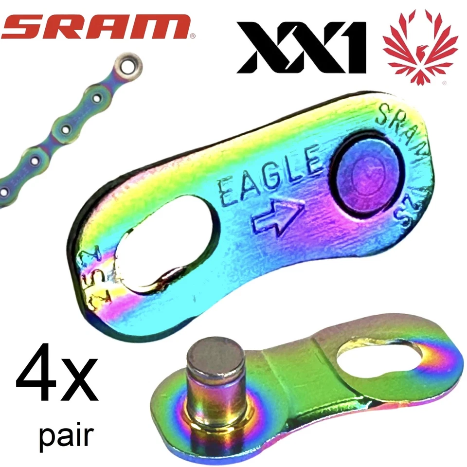 Eslabón de cierre Sram Powerlock cerradura de cadena 12 velocidades Eagle neocromo (4 pares) - Imagen 1 de 1