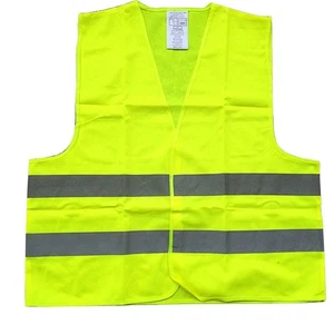 Chaleco de Seguridad Verde Fluorescente Sin Mangas Prendas para el torso con Rayas Reflectantes 56×68CM - Imagen 1 de 8
