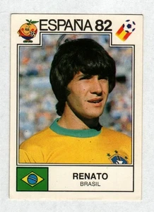 PANINI ESPANA SPAGNA 82 # 376 RENATO BRASIL BRASILE CON VELINA ROSSA - Foto 1 di 2