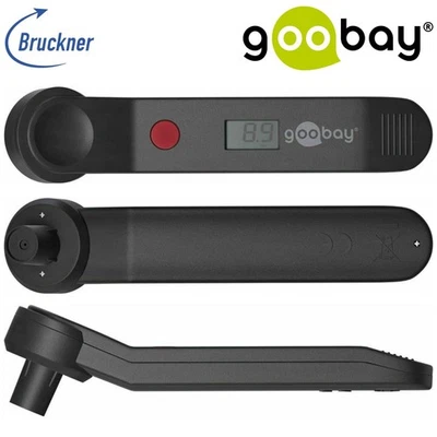 GOOBAY Luftdruckprüfer Luftdruckmesser Reifendruckmesser digital Auto LKW Fahrrad MTB