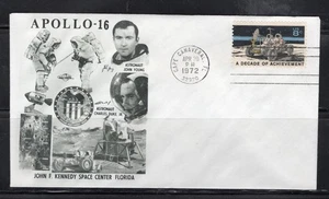 1972 US Space Event Cover Apollo 16 April 20 Cape Canaveral FL - Picture 1 of 1