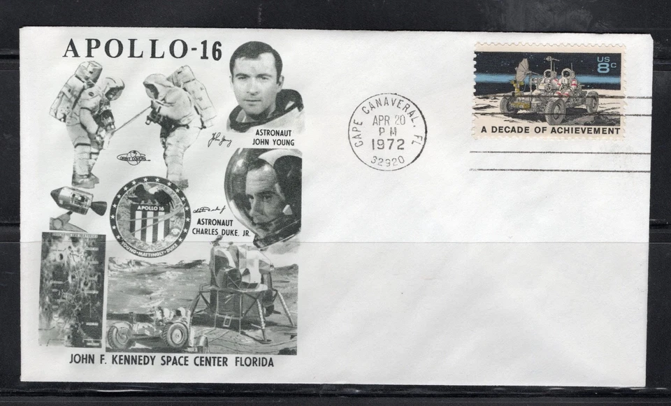 1972 US Space Event Cover Apollo 16 April 20 Cape Canaveral FL - Image 1 of 1