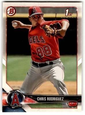Chris Rodriguez 2018 Bowman Prospects #BP108 Los Angeles Angels - Image 1 of 2